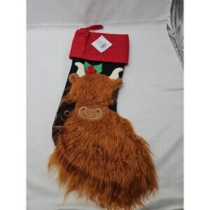 Hobby Lobby Highland Cow Christmas Holiday Stocking